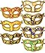 IETANG 12pcs Set Evening Prom Masquerade Masks Halloween Costumes Party Accessory