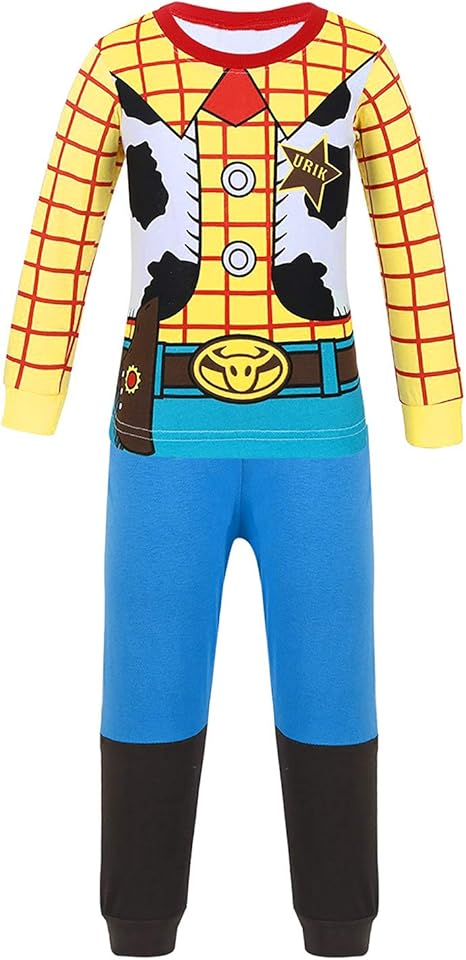 Amazon ティアオバグ Tiaobug 子供服 ユニセックス キッズ ボーイズ ガールズ 漫画プリント トイ ストーリー バズ ライトイヤー 変身マント キッズコスチューム 男の子 イエロー 90 キッズコスチューム おもちゃ