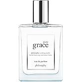 philosophy pure grace eau de parfum - crisp & clean women's perfume - with notes of water lily, leafy greens & musk - long lasting fragrance - 2 fl oz