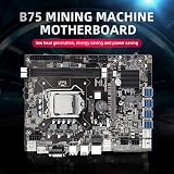 Oikabio B75 Mining Motherboard CPU Fan 4G DDR3 RAM 120G SSD 8 USB3.0 LGA1155 view 8