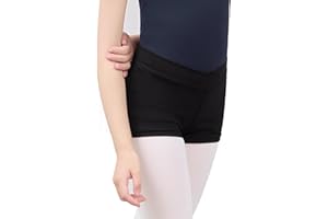 Avrigirl Low Cut Girls Team Basic Shorts for Athletic, Gymnastics, Ballet, Dance, Jazz, Yoga, Skating, Cheerleading