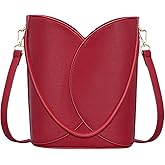 Bucket Bag for Women - Adjustable CrossbodyHobo Purse Trendy Vegan Leather Designer Ladies Tote Handbag