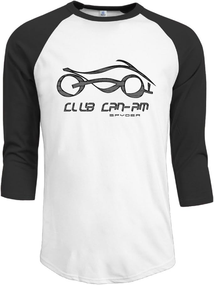 SKOMC Can Am Spyder Logo 3/4 Sleeve Baseball T-Shirts for Mens