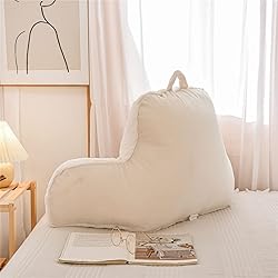 Holawakaka Standard Faux Fur Bed Rest Pillow with