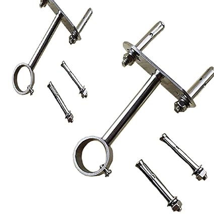 Winomo 2pcs Ceiling Mount Bracket Stainless Steel Brushed Bracket