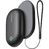 Hand Warmers Rechargeable, 2 Pack Magnetic Hand Warmer Aluminum Body Instant Heating, 5,000 mAh for a Prolonged Period Warmer, Pocket Electric Warmer for Outdoor, Camping Winter Gear