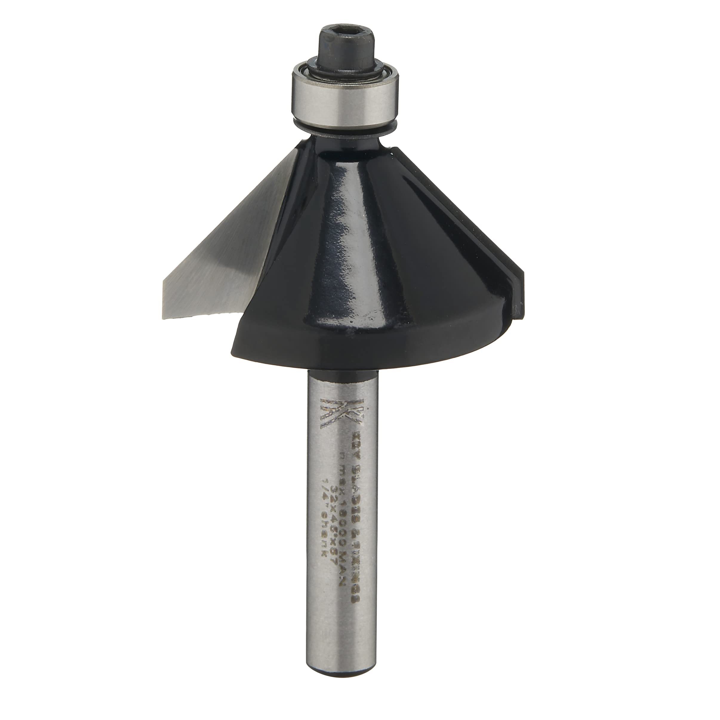 R14 KEY BLADES AND FIXINGS 1/4" Chamfer Router Cutter 32MM R14 Chamfered Cutter for Bosch, Festool, Dewalt, Makita, Milwaukee and Many More Palm Router Cordless Corded Trend