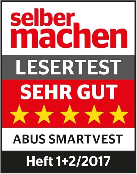 ABUS Smartvest Funk Alarmanlage App FUAA35001A  Basis Set   Zentrale App ffnungs  und Bewegungsmelder Fernbedienung und Zubehr   77442