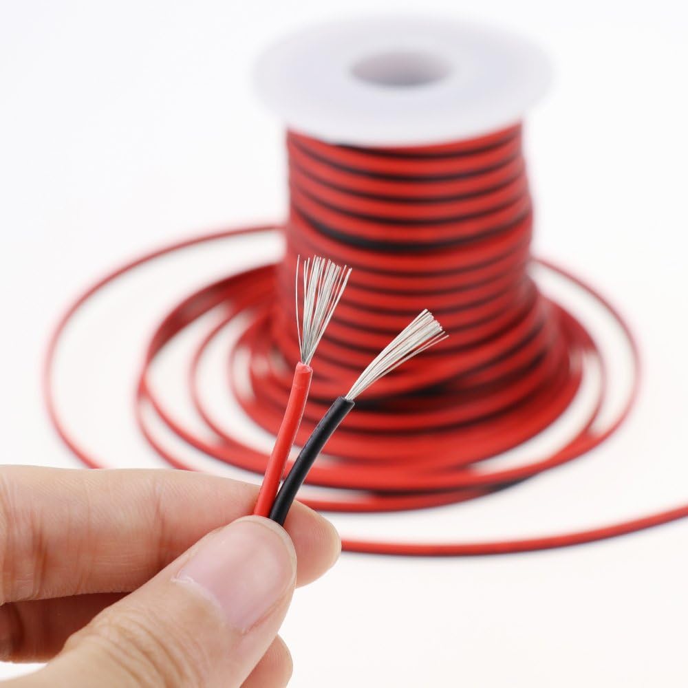 Led Wire Red LTRGBW 40FT 18 Gauge Single Color LED Strip Extension Cable 18AWG 2pin ...