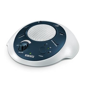 Homedics White Noise Sound Machine Portable Sleep Therapy For Home Office Baby Travel 6 Relaxing Soothing Nature Sounds Battery Or Adapter