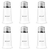 DiCUNO E26 Socket Extender 1.97 Inch, Light Bulb Socket Extender, 6-Pack | Light Socket Extender for Recessed Lighting, E26 Light Bulb Socket Extension Adapter of 5CM, Max 200W, 165&deg;C Heat-resistant