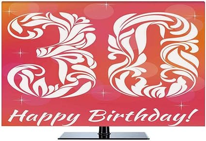 Amazon Com 30th Birthday Decorations 32 Inch Indoor Tv Cover 30