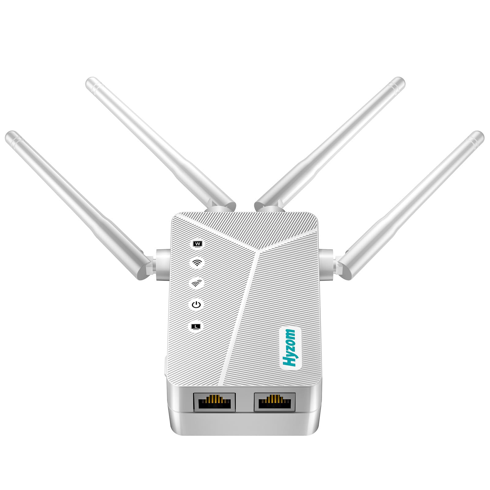 Photo 1 of WiFi Extender Signal Booster for Whole Home & Backyard - 10K Sq.Ft Coverage w/4 Antennas | 90% Faster Internet Booster w/Ethernet Port, Easy Setup Wireless Repeater Works with Any Router | Long Range