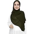 Premium Chiffon Hijab Head Scarf Shawl Wrap for Muslim Women Lightweight