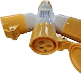 PTI 110V 16A 3 Way Y Splitter Socket Adaptor IP44 Extension Lead 110 Volt view 5