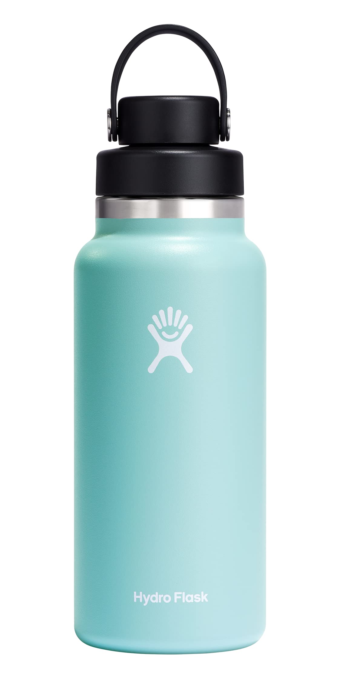 Hydro Flask Water Bottle – Insulated Stainless Steel – Wide Mouth Chug Lid, Non Spill, Leakproof in 32 Oz Dew
