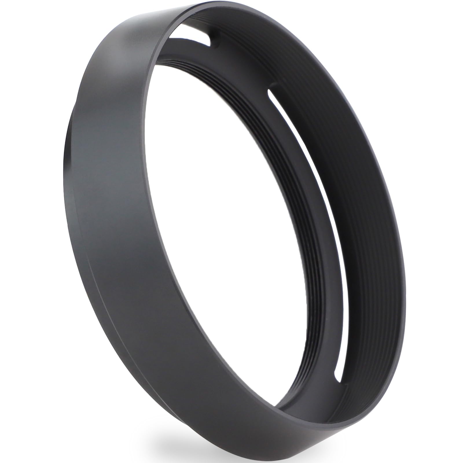 Haoge Metal Lens Hood with Cap for Leica Q3 Q3-43 Q2 Q-P QP Typ 116 Typ116 Camera Black Round Shade