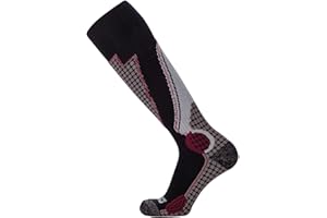 Pure Athlete High Performance Wool Ski Socks - Thermal Warm Merino Wool OTC Sock, Men Women