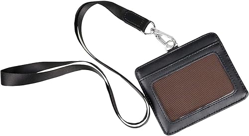 Amazon Co Jp Idカードホルダー Idケース 社員証 定期入れ 名札 ネックストラップ 本革 両面 横型 男女兼用 ボックス付き 高級 人気 贈り物 ギフト シューズ バッグ