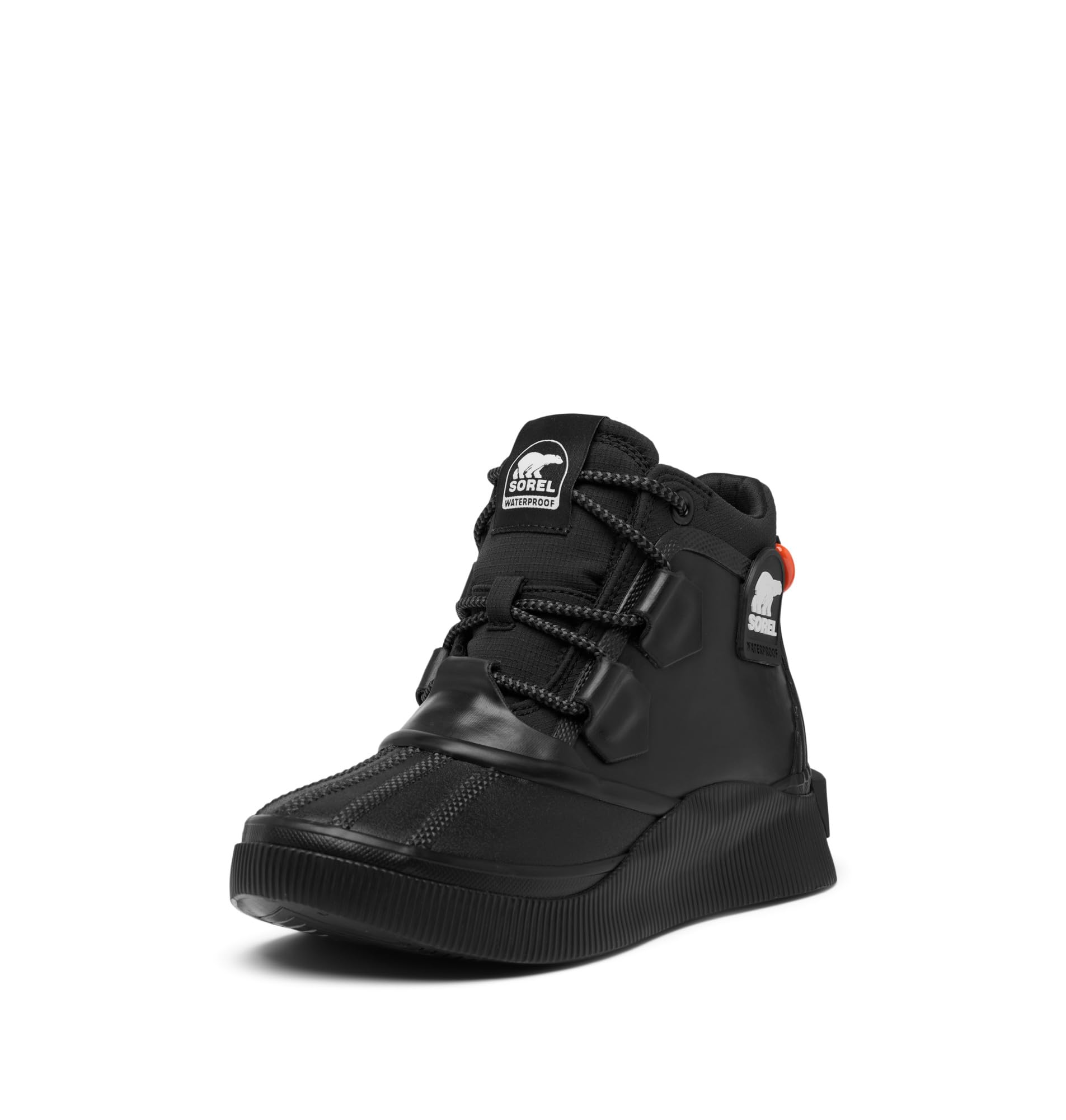 Sorel Women’s Out N About™ IV Splashy WP, Black, Sea Salt, 9
