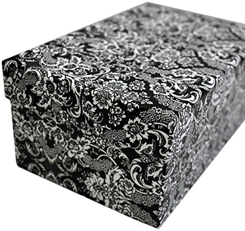 ALEF Elegant Decorative Themed Nesting Gift Boxes -3 Boxes- Nesting Boxes Beautifully Themed and Decorated - Perfect for Gifts or Simple Decoration Around The House! (Small Damask) - Thumbnail 2