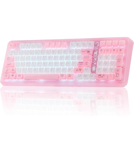 Amazon.com: KiiBoom Phantom 98 Crystal Mechanical Gaming Keyboard