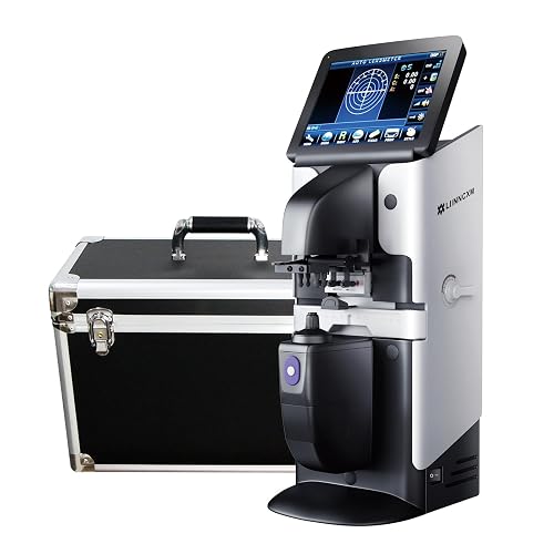 AISITESY Lensmetro LM-600 Con Stampa – Misurazione Automatica Sfera/Cilindro/Asse/Prisma, LED Verde