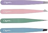 Cliganic 4-Piece Professional Tweezers Set with Case - Stainless Steel view 4