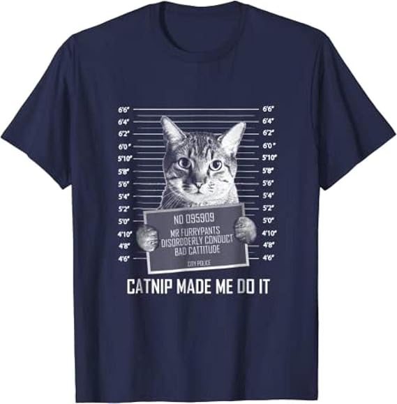 Cat Funny T Shirt Printed Tshirts for Men Pure Cotton Soft Comfortable