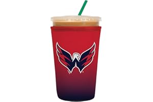 Sok It Java Sok NHL Iced Coffee & Cold Soda Insulated Neoprene Cup Sleeve (Washington Capitals, Medium: 22-28oz)
