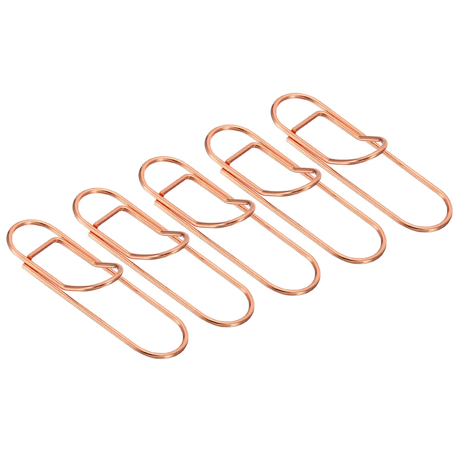 PATIKIL 2" Metal Pen Clip, 5 Pack Pen Holder Clip Pencil Clip Pen Clip Holder Pen Holder for Notebook Clipboard Book Journal, Pink