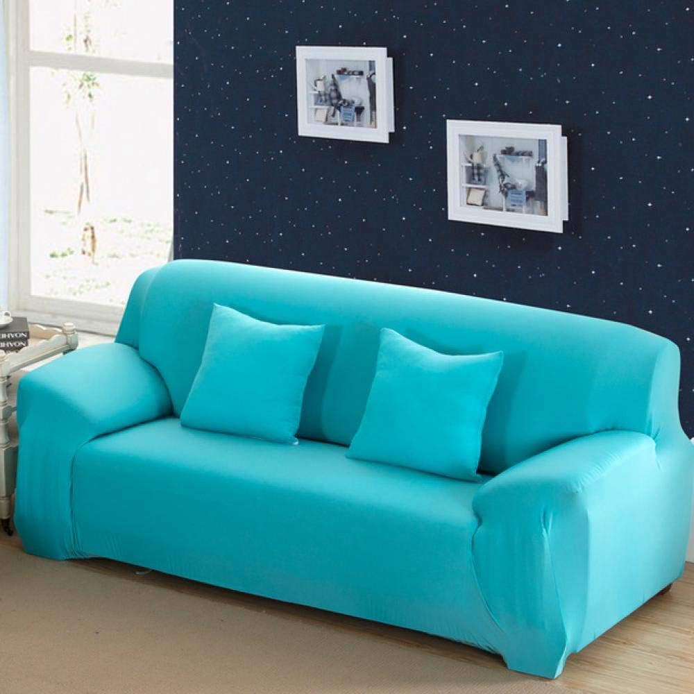1/2/3/4 Seat Snow White Solid Colorsofa Covers For Living Room Elastic