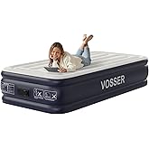 VOSSER Twin XL Air Mattress with Built in Pump Raised,80" Long,Upgraded 18''Inflatable Mattress,Self Inflatable Blow Up Mattress in 2 Mins,Twin Size Air Mattress with Carry Bag for Home,Camping