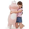 MorisMos Big Unicorn Body Pillow, 36.2'' Plush Unicorn Stuffed Animal, Super Soft Hugging Pillow for Girl Kid, Giant Stuffed Animal Plush Pillow for Christmas Birthday Valentine's Gift,Pink