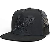 Lost Calf Blackout Feathers - Hats Cap Brown, One Size-X-Large