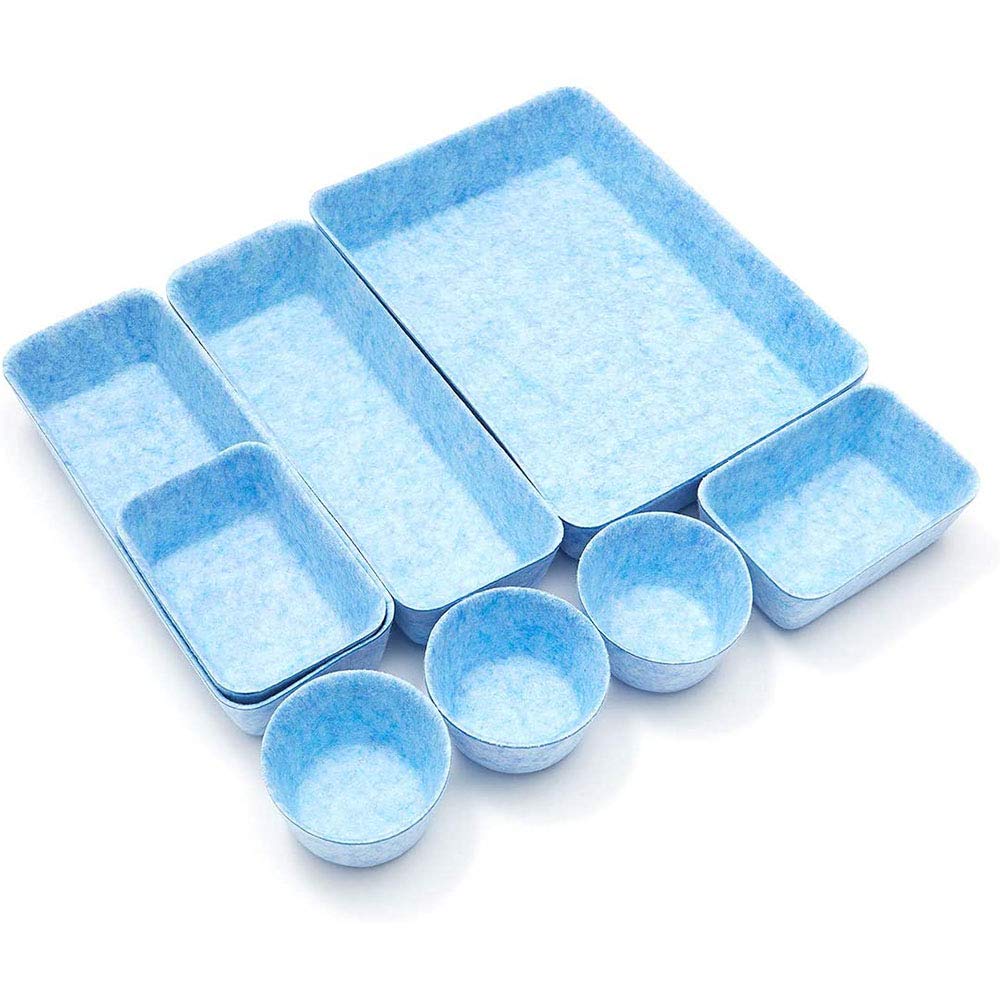 Felt Desk Drawer Organiser,Large Drawer Organiser,Drawer Organisers for Makeup,Felt Organiser System for Drawers,Multi-functional Drawer Stationery Desktop Storage Box