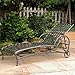 International Caravan Iron Multi-Position Patio Chaise Lounge