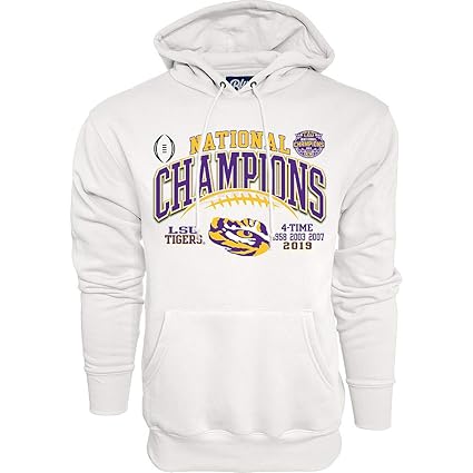 white lsu sweatshirt