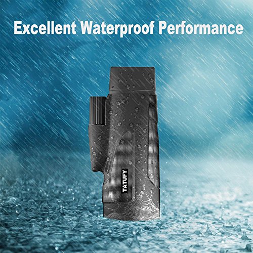 Monocular Telescope, Tatufy 12x50 HD Dual Focus Low Night Vision Waterproof High Power Spotting Scopes for Adults with Cell Phone Photography Adapter for Bird Watching, Hunting, Camping,Travelling