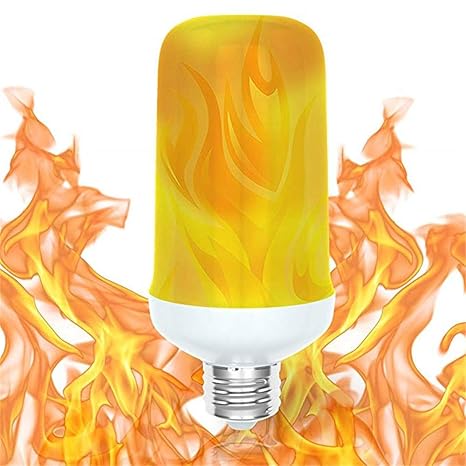 Flamme Lampe,E26 / E27 / B22 LED Birne, 7W mit 4 Modi Feuer Effect,Flackernde Flamme Glühbirne dekorative Atmosphäre Lampe