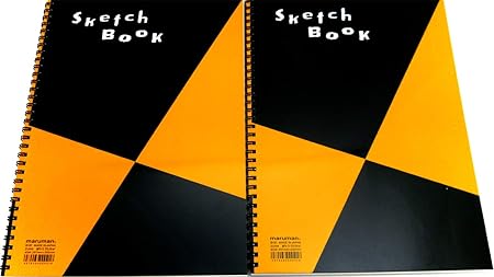 Amazon マルマン S131 スケッチブック 画用紙 2冊セット ミニシール付き スケッチブック 文房具 オフィス用品