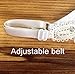Women's Triangle Lace G String Toys Metal Lingerie Thong T Back Panty White Medium Fit Size US4~US8