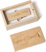 RXFSP Personalised Engraved Solid Wooden USB Flash Drive Gift 16GB Maple view 4