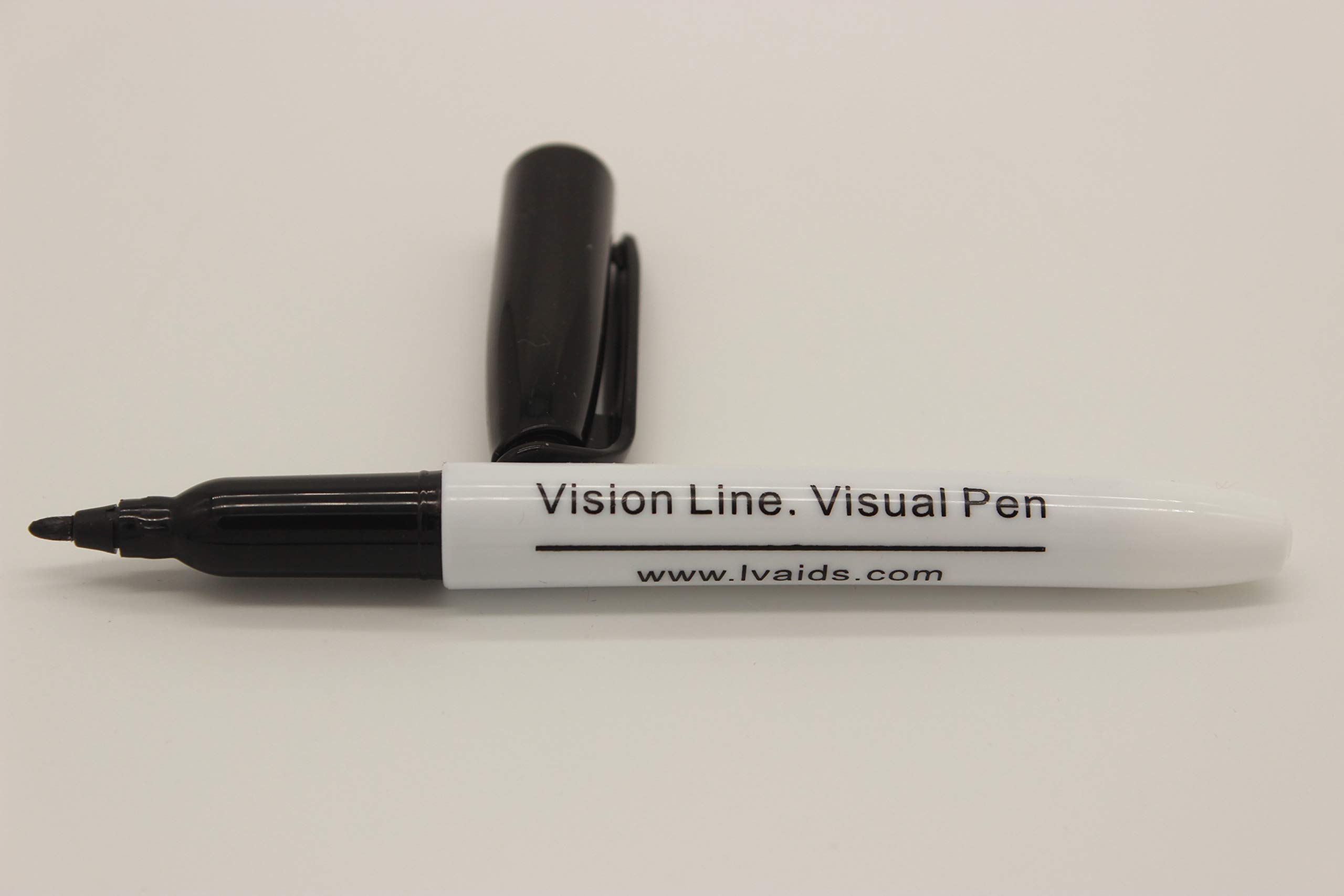 Hongdee 2020 Low Vision Pen for Seniors and Visually Impaired, 12 Count (Pack of 1), White, Black