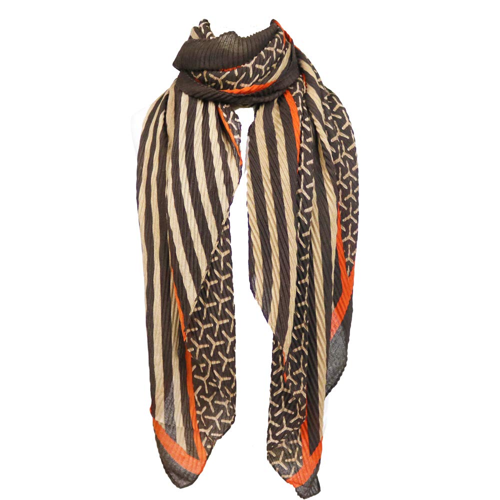 ALCKYSIR Lightweight Scarves for Women Cotton and Linen Crinkled Wrap