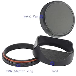 Haoge Square Metal Lens Hood Shade for Fuji X100VI