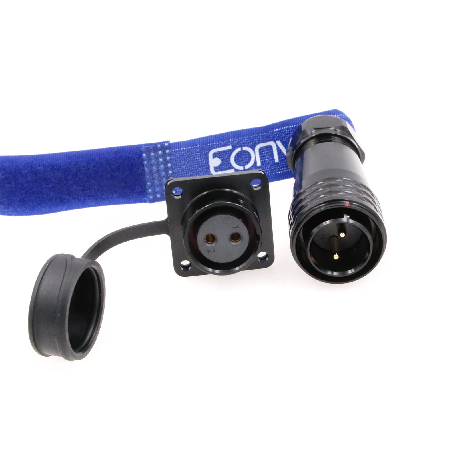 Eonvic WEIPU SA20 2Pin Waterproof Connector BLUETTI AC200P Aviation Circular Plug and Socket Connector Push Pull 2pin Electrical Connector