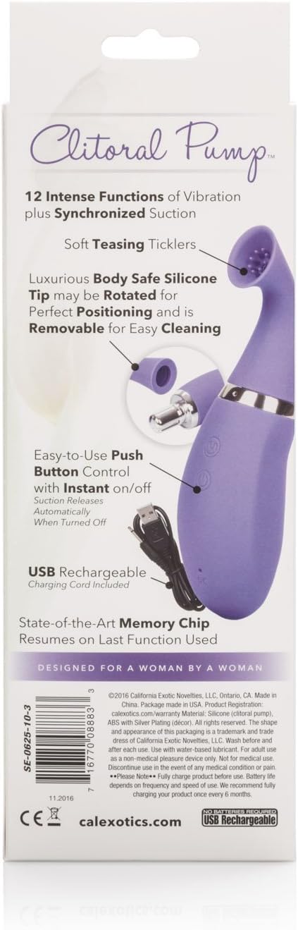 CALEXOTICS - Rechargeable Clitoral Pump, Purple, One-size - Image 5