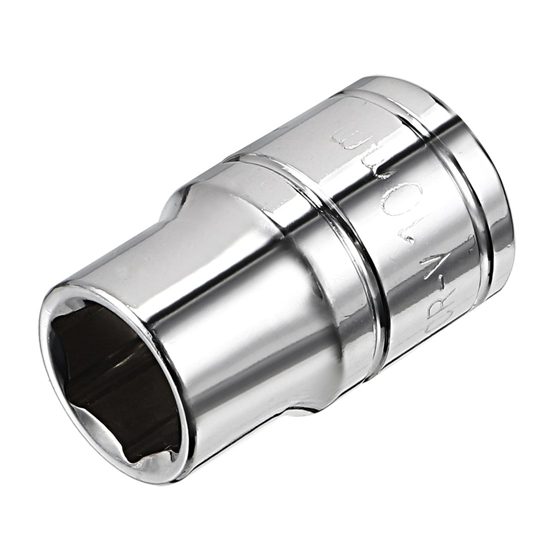 Sourcingmap 3/8-Inch Drive 10mm 6-Point Shallow Socket, Metric, Cr-V