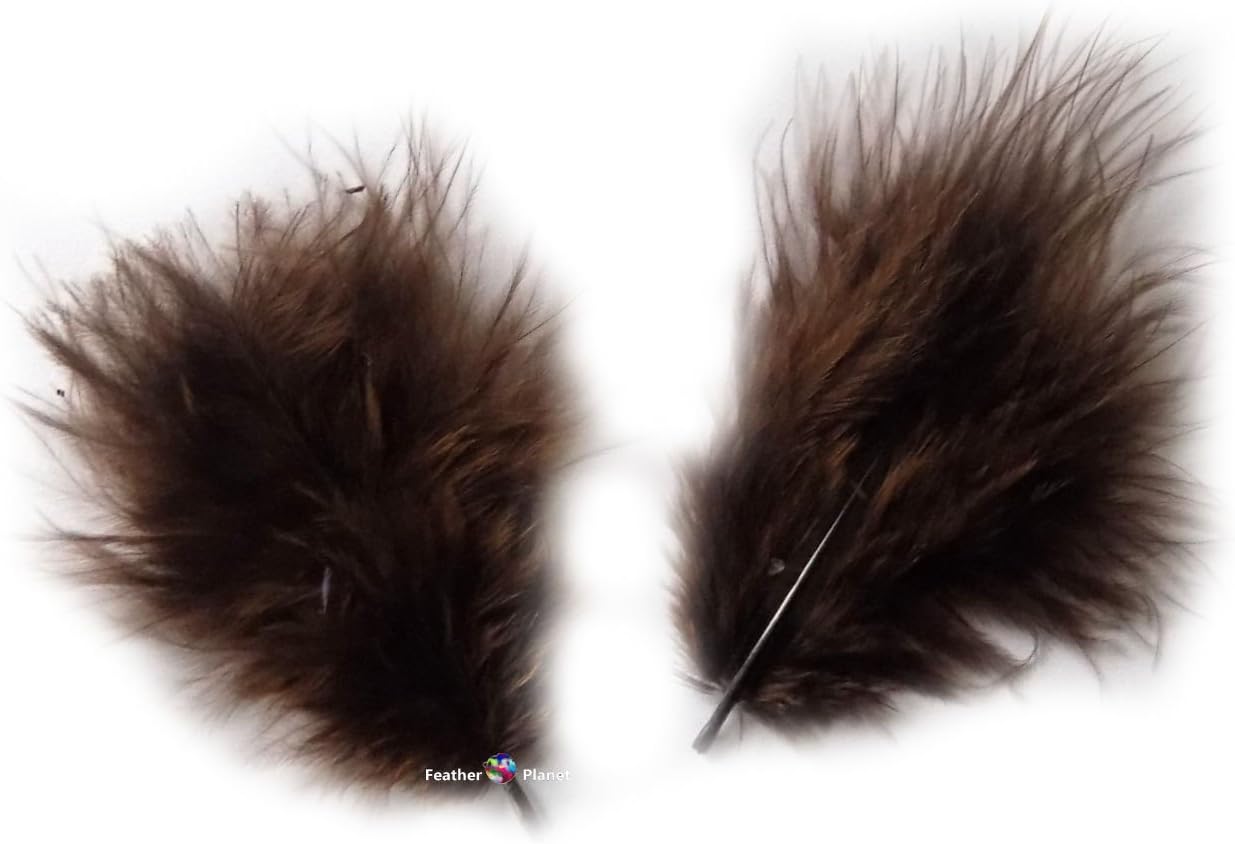 Marabou Feathers in Brown (Pk 30) by GC